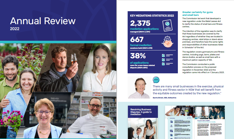 2022 Annual Review cover and inside page