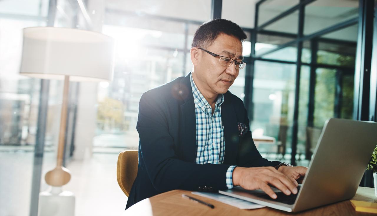 Man on laptop