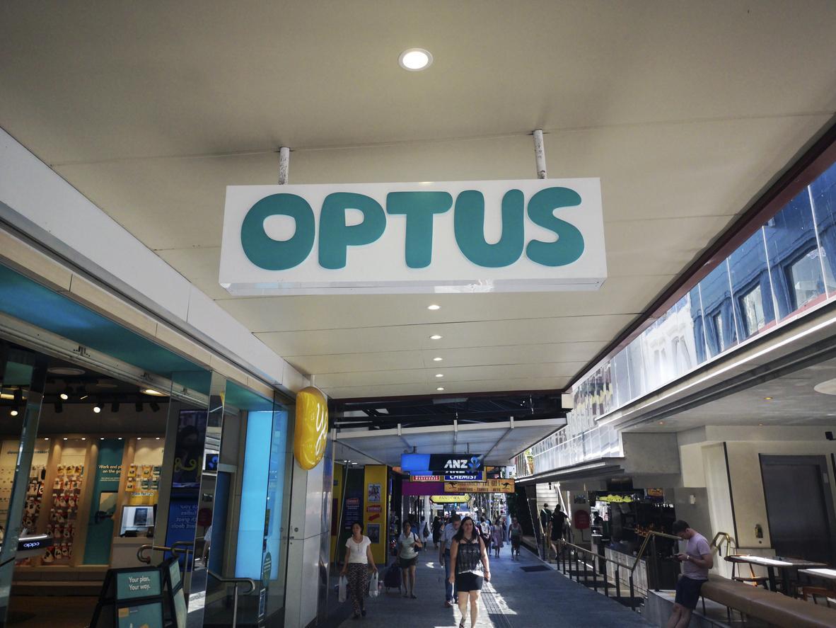 Optus sign