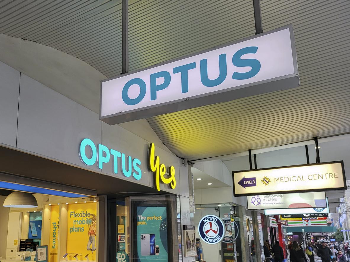 Optus sign
