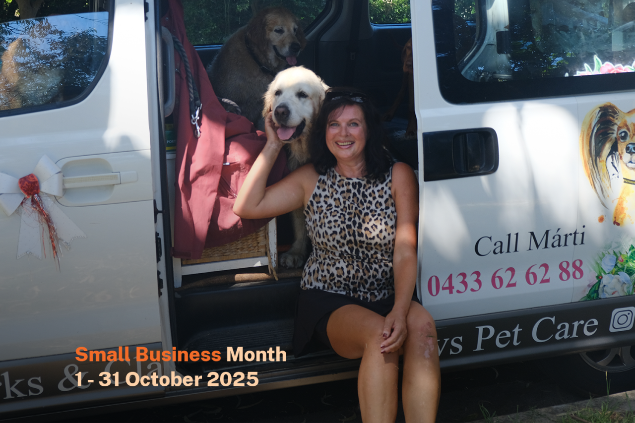 Woman with dog in car